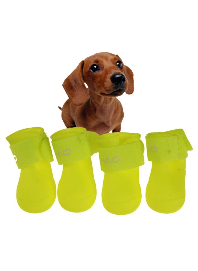 Nunbell Pet Dog Boots, Small Size, 4.3x3.3cm, Protective Paw Shoes, 4 Pack - Image 2